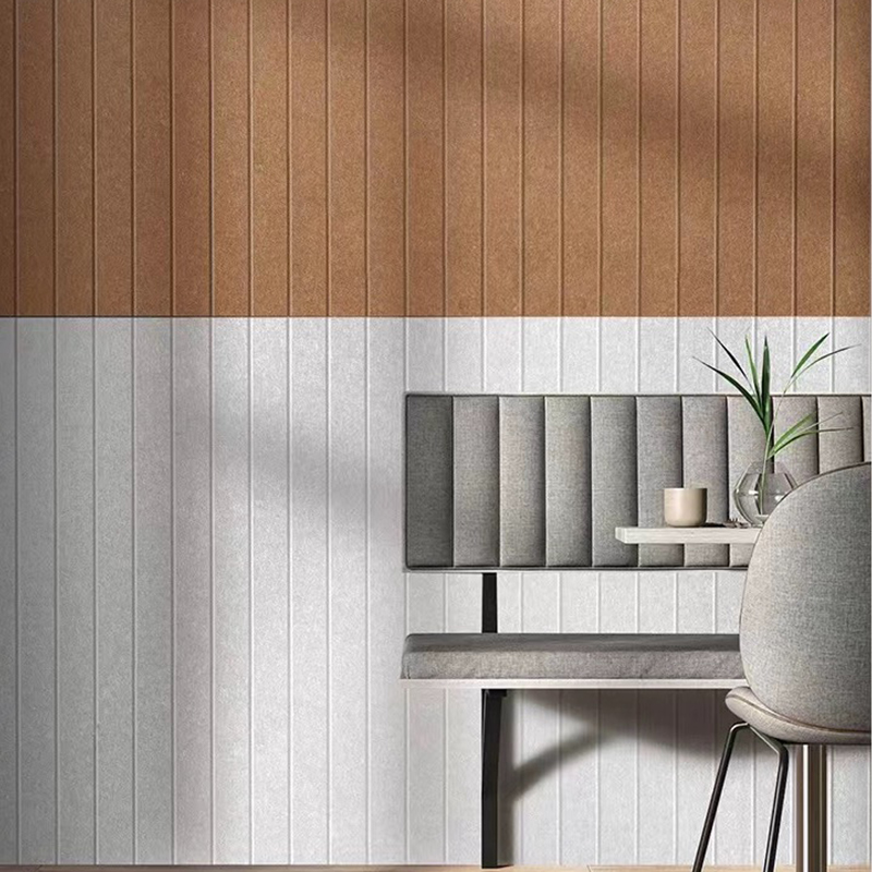 Resirkulert ØKO-materiale 100 % kjæledyrfilt polyesterfiber akustisk panel Dum Flammebestandig vegg akustisk panelplate Produksjon