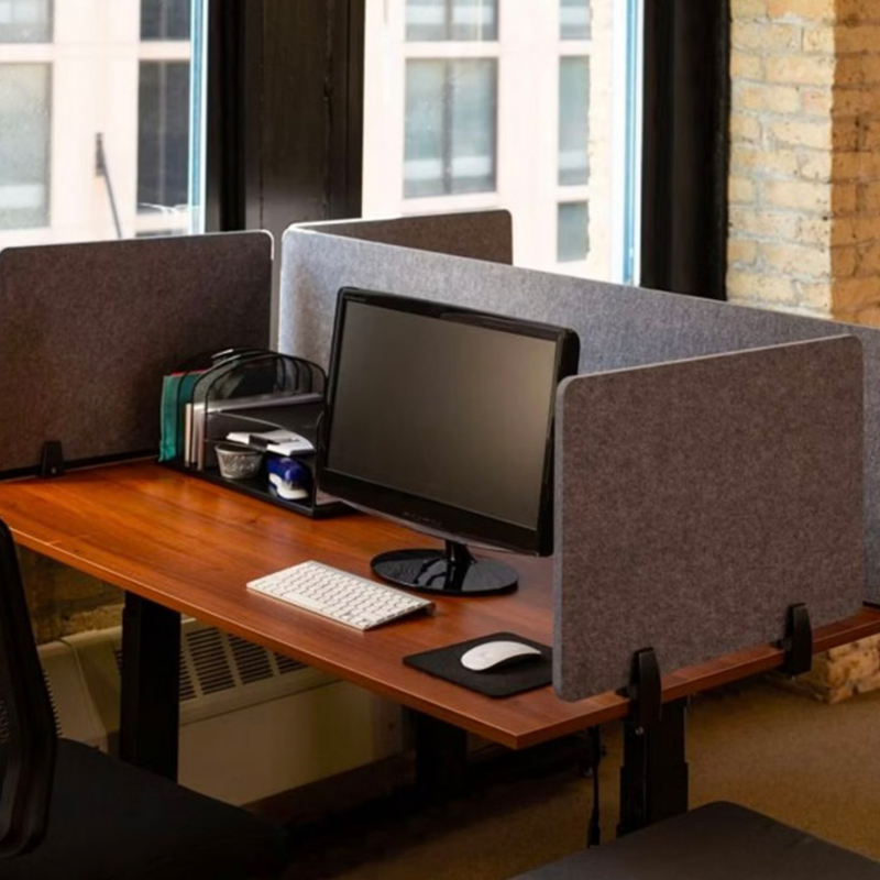 Spesonic miljøvennlig polyesterfiber PET skrivebordsdeler lydabsorberende polyester akustisk skrivebordsskjerm