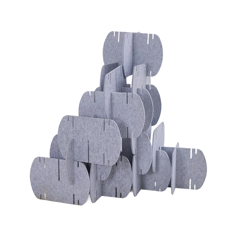 Miljøvennlige akustiske paneler for kontorskilleromsdeler Stoffinnpakket kommersiell interiørdesign