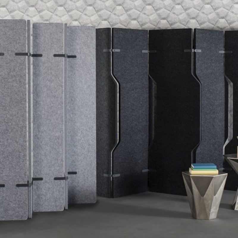 Høykvalitets miljøvennlige kontorskillevegger Bevegelige bladformede romdeler Høy lydabsorpsjon Tilpassbar moderne design