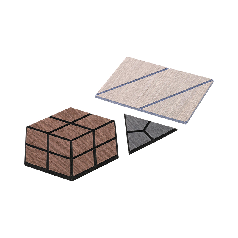 3D akustisk trefiner lamellveggpaneler for innvendige vegg- og takpaneler