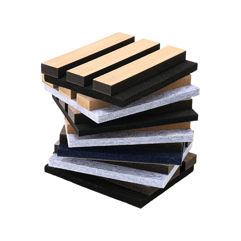 Spesonic tre lamellveggpanel for innvendig støyreduksjon Akustisk dekorativ 3D lydabsorberende veggpanel Akupanel Spesonic tre lamellveggpanel for innvendig støyreduksjon Akustisk dekorativ 3D lydabsorberende veggpanel Akupanel