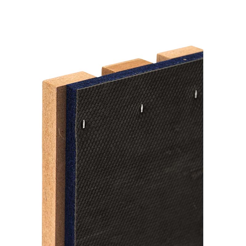 Spesonic tre lamellveggpanel for innvendig støyreduksjon Akustisk dekorativ 3D lydabsorberende veggpanel Akupanel Spesonic tre lamellveggpanel for innvendig støyreduksjon Akustisk dekorativ 3D lydabsorberende veggpanel Akupanel