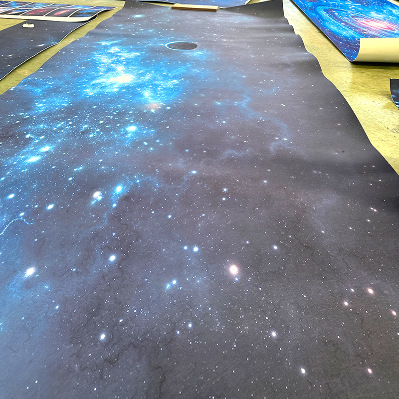 Sømløst stjernetak – tilpassbar, enkel installasjon, lydabsorberende for kinoer/hoteller Sømløst stjernetak – tilpassbar, enkel installasjon, lydabsorberende for kinoer/hoteller