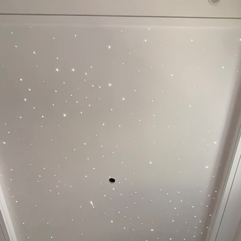 Moderne 3D-modelldesign for hoteller Fargerike fiberoptiske akustiske strekktak Fjernkontroll Ambient Star Light Panels Moderne 3D-modelldesign for hoteller Fargerike fiberoptiske akustiske strekktak Fjernkontroll Ambient Star Light Panels