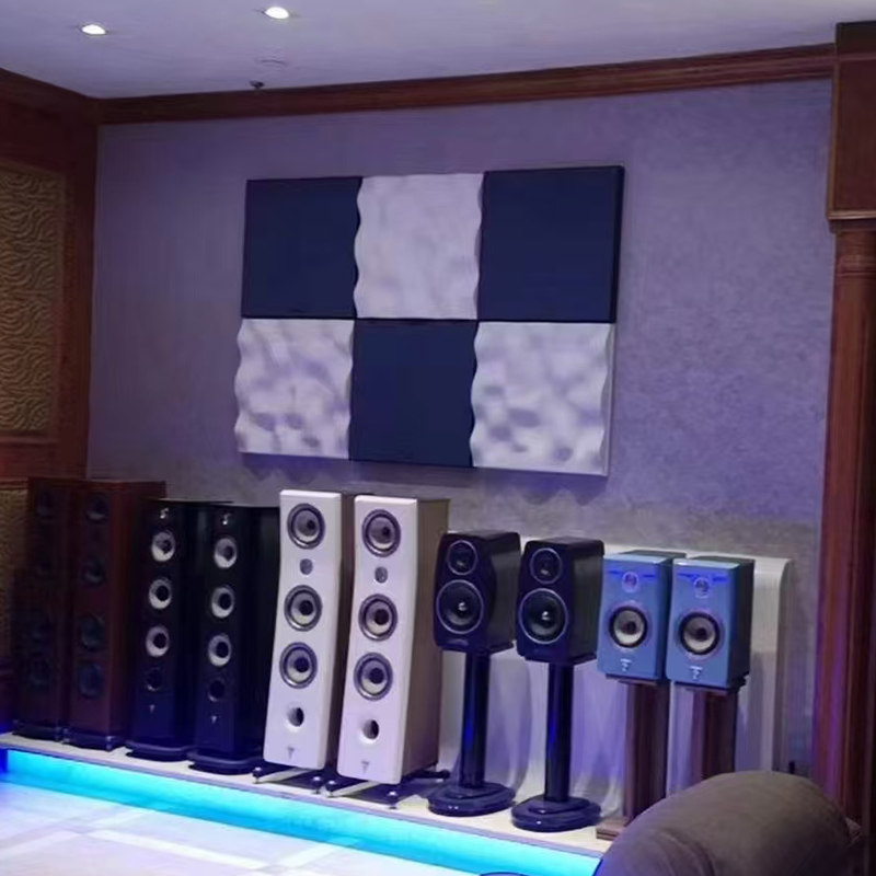 Moderne 3D fargerik akustisk lydsprederpanel Dekorativ takveggdesign for hallapplikasjon Grafisk design tilgjengelig