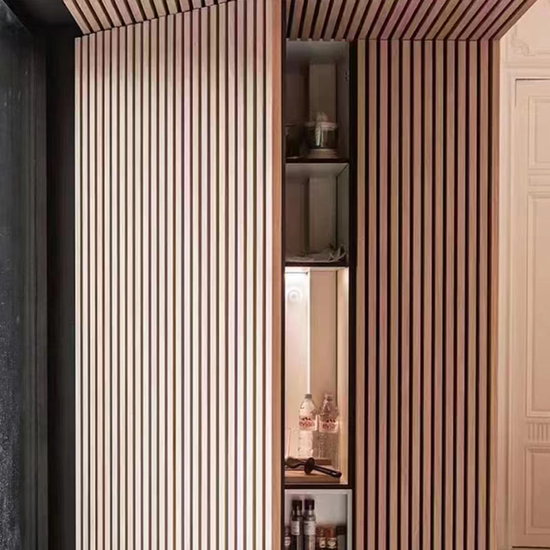 Spesonic tre lamellveggpanel for innvendig støyreduksjon Akustisk dekorativ 3D lydabsorberende veggpanel Akupanel